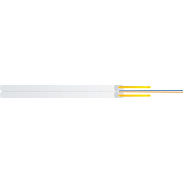 FTTH Flat Drop Fiber Optic Indoor Cable